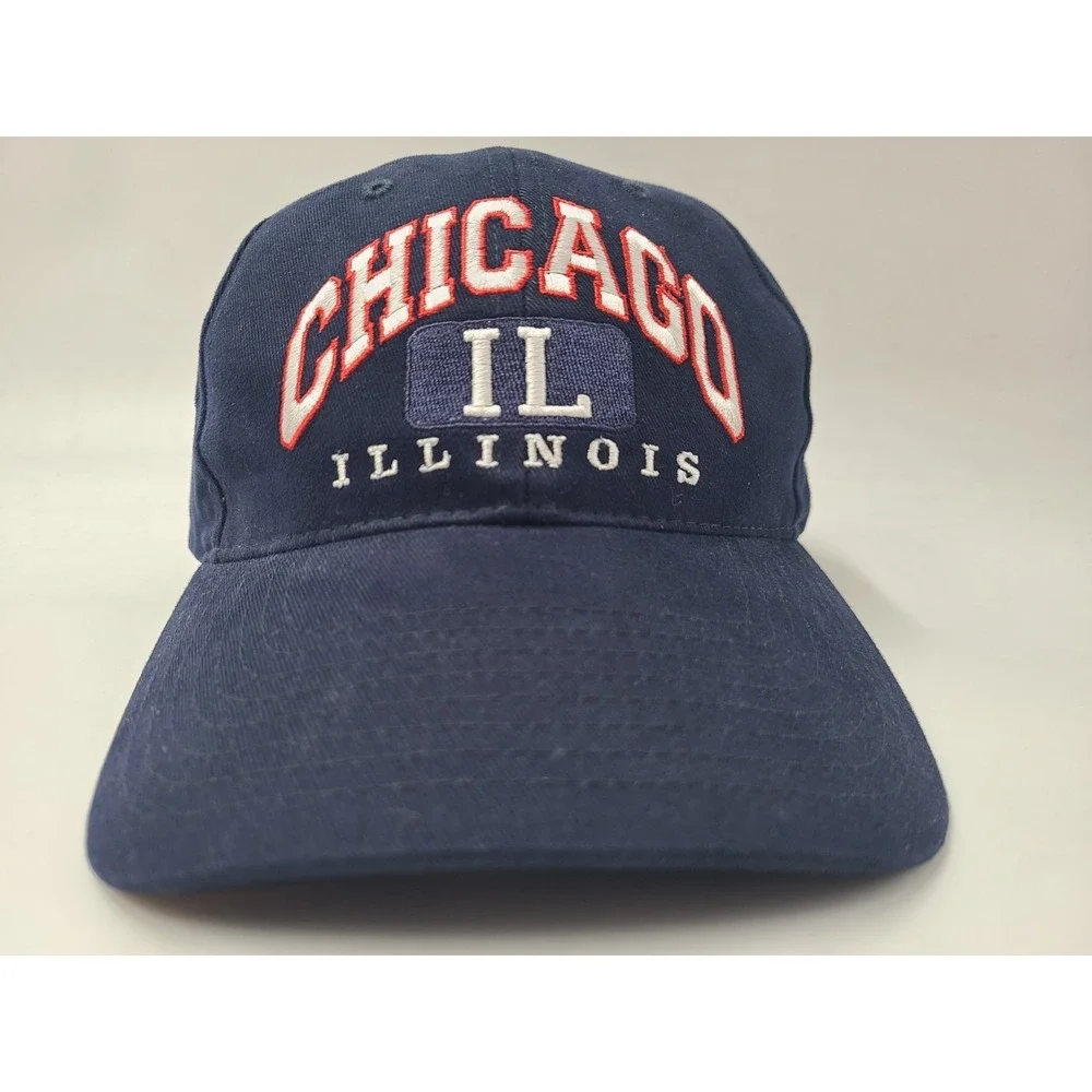 Vintage Chicago Illinois Twins Enterprise Snapback Hat Cap Cotton Men Women Blue